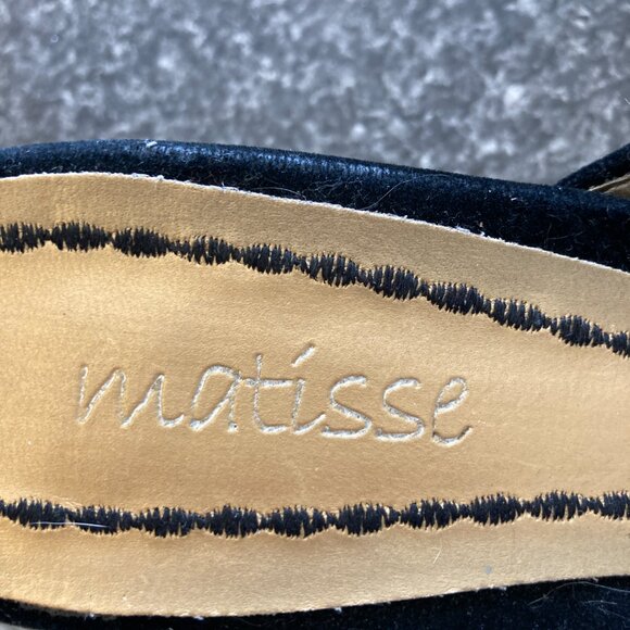 Matisse Black Embroidered Butterfly Mules - Picture 2 of 4